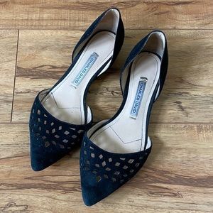 Charles David Black Lattice d’Orsay Flats, size 6